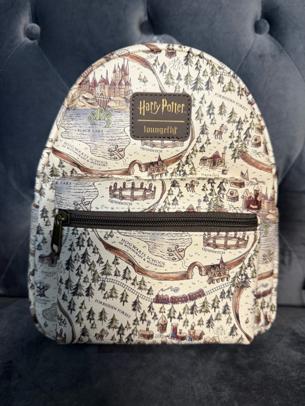 Loungefly Harry Potter Map Mini Backpack - Cream & Brown
